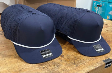 5 Panel Water Proof Navy (White Rope)