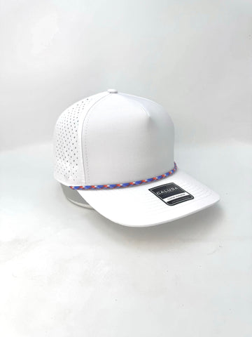 5 Panel Waterproof White (Red White & Blue Rope)