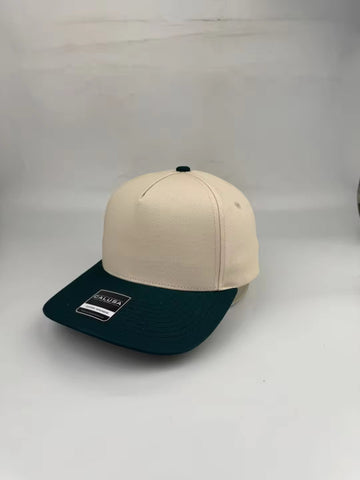 5 Panel Vintage White/ Green