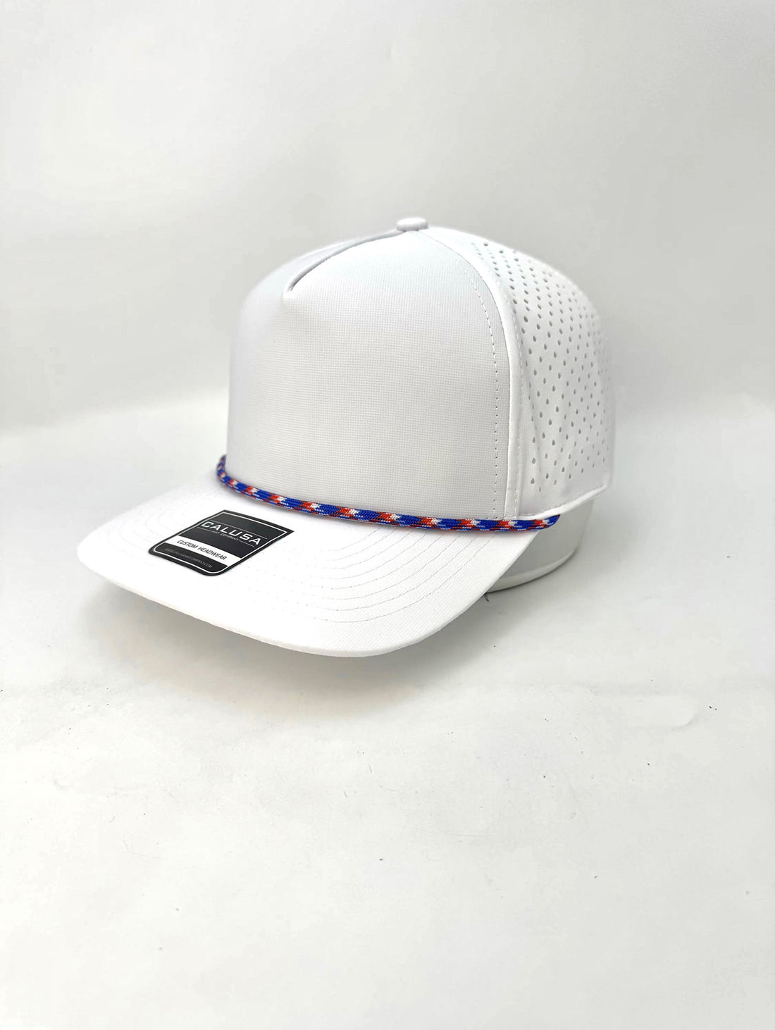 5 Panel Waterproof White (Red White & Blue Rope)